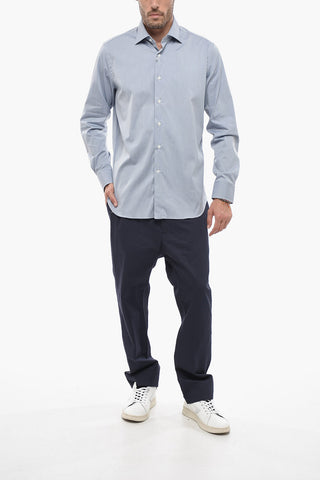 Camicia a Tinta Unita con Collo Francese
