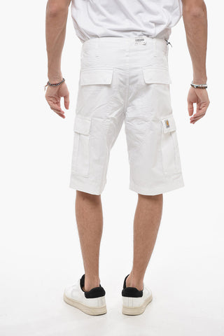 Rip Stop Check Cargo Shorts