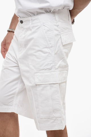 Rip Stop Check Cargo Shorts
