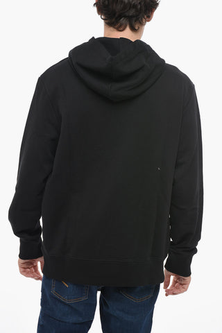 Brushed Cotton Hoodie with Contrasting Details
