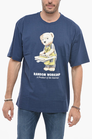 Teddy Bear Maxi Printed Crew-neck T-shirt