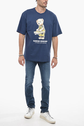 Teddy Bear Maxi Printed Crew-neck T-shirt