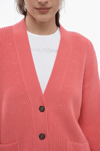 Cardigan FERRYSIDE Crop con 4 Bottoni Logati