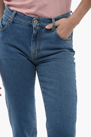Mid Wash FREJA Skinny Fit Denims 15cm