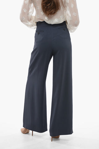 Double-pleated Palazzo Pants with Belt Loops