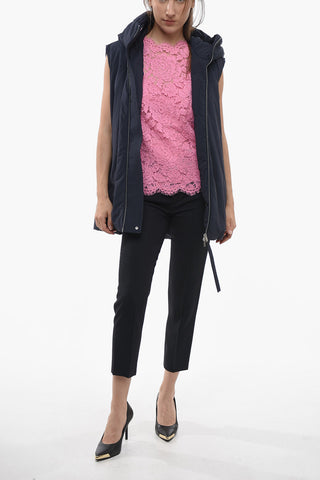 Piumino Smanicato Oversized con Cappuccio