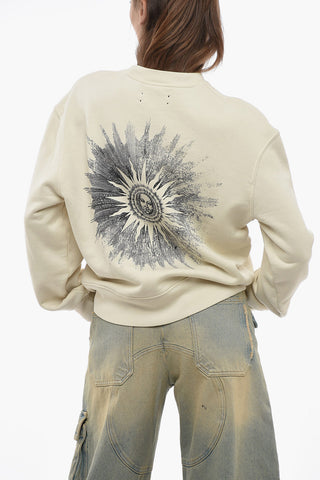 Oversized SUN Sweatshirt with Logo Print