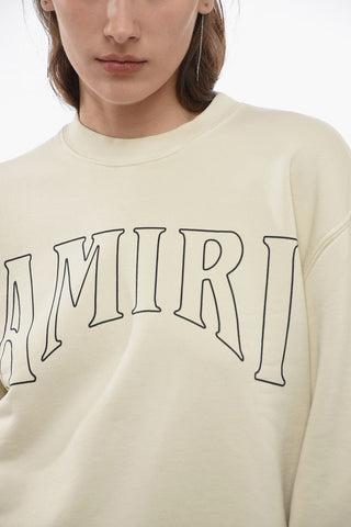Oversized SUN Sweatshirt with Logo Print