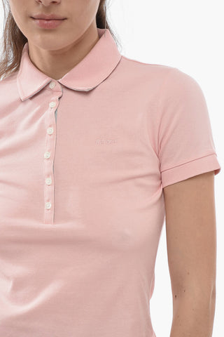 Piquet Cotton PARTSDOWN Polo Shirt with Ton-on-Ton Logo