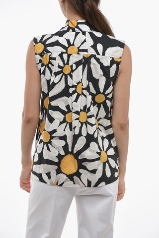 Floral Patterned DAISY Cotton Blouse