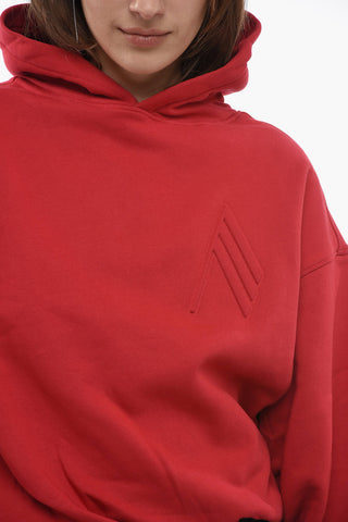 Cropped Fit MAEVE Hoodie with Embossed Logo