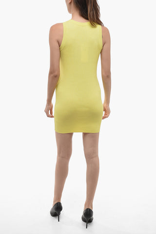 Ribbed Cotton Blend Dress
