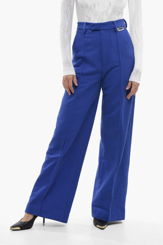 High-waisted Pants with Front Pleats