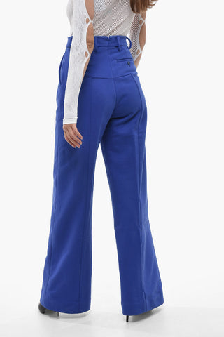 High-waisted Pants with Front Pleats