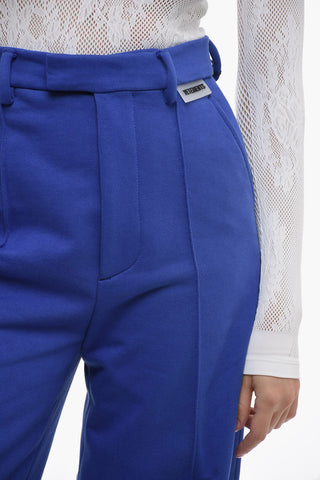 High-waisted Pants with Front Pleats
