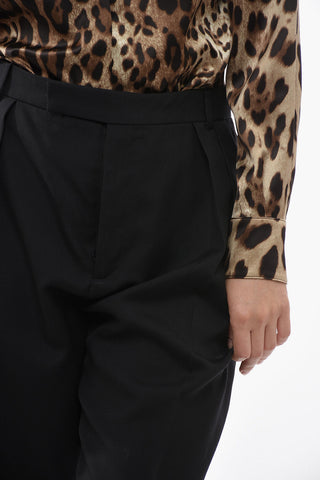 Pantaloni Chino a 2 Pinces in Lana
