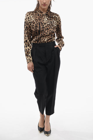 Pantaloni Chino a 2 Pinces in Lana