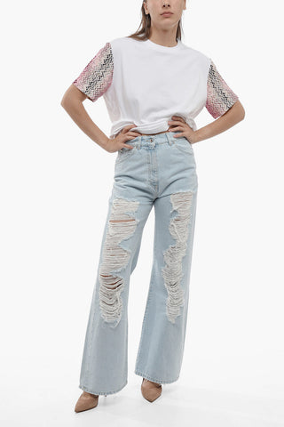 Boyfriend Fit Distressed Denims 28cm