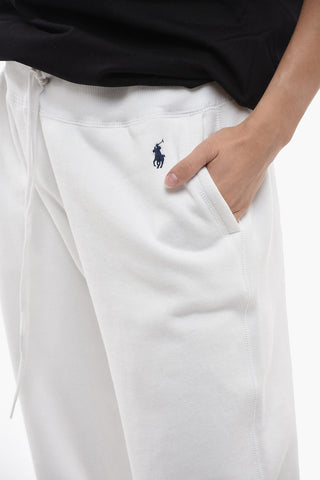 Joggers Felpati con Logo Ricamato