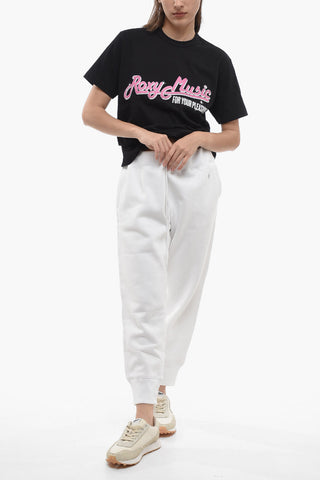 Joggers Felpati con Logo Ricamato
