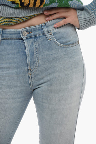 Jeans Slim Fit BABHILA con Lavaggio Chiaro 14cm