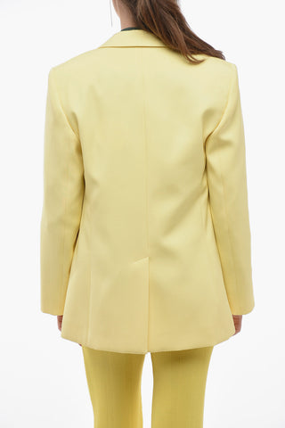 Blazer Buttonless in Pura Seta con Rever a Lancia