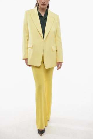 Blazer Buttonless in Pura Seta con Rever a Lancia