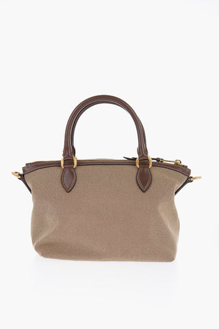 Borsa Tote in Tessuto Jacquard con Tracolla
