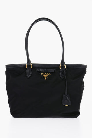 Nylon Tote Bag with Logo Plaque