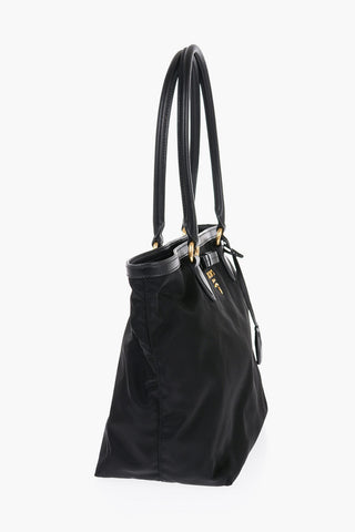 Nylon Tote Bag with Logo Plaque