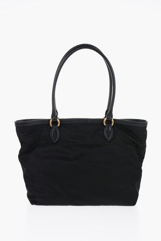 Nylon Tote Bag with Logo Plaque