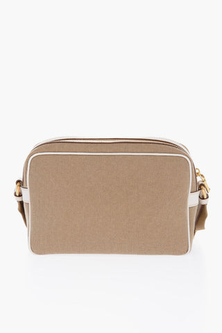 Jacquard Fabric Crossbody Bag