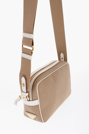 Jacquard Fabric Crossbody Bag