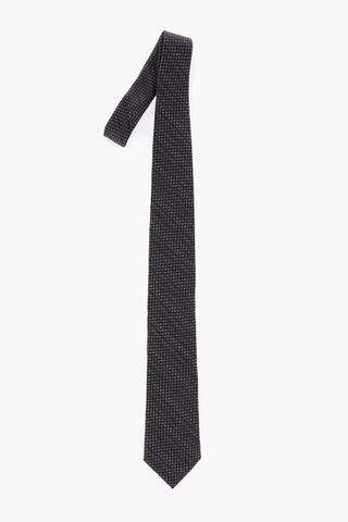 Checked Silk Tie