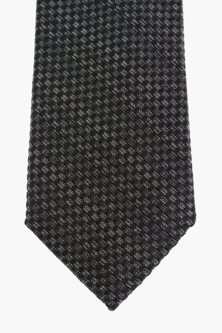 Checked Silk Tie