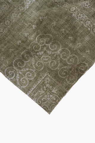 Paisley Patterned Silk and Cotton Pocket Square