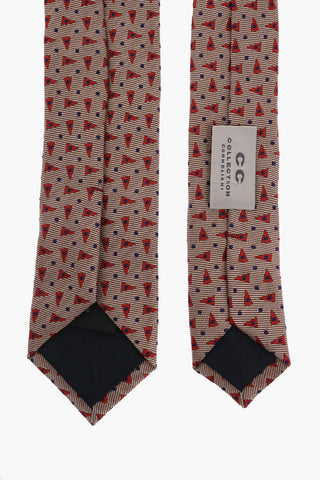 CC COLLECTION Patterned Silk Tie