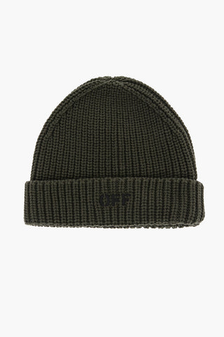 Beanie in Tinta Unita con Logo Ricamato