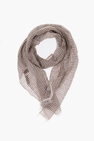 Foulard in Lino a Quadri