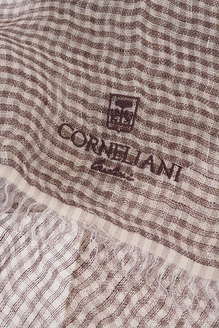 Foulard in Lino a Quadri