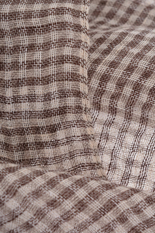 Foulard in Lino a Quadri