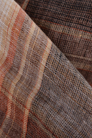 Plaid Checked Flax Foulard