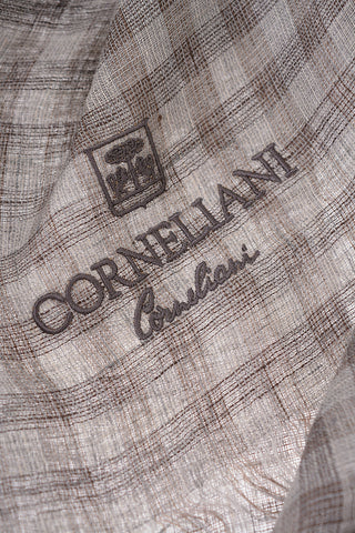 Foulard Shephard's Check in Lino
