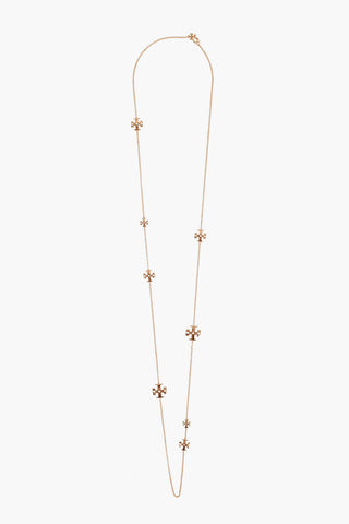 Golden Effect KIRA Long Necklace with Iconic Logo