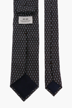 CC COLLECTION Gemusterte Seidenkrawatte