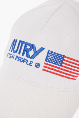 Cotton Baseball Cap with Raised Embroidery