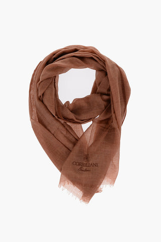Solid Color Cashmere and Cotton Foulard