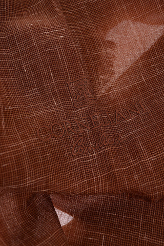 Foulard a Tinta Unita con Logo Ricamato