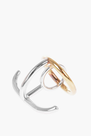 Silver SATURN Double Ring