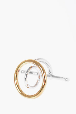 Silver SATURN Double Ring